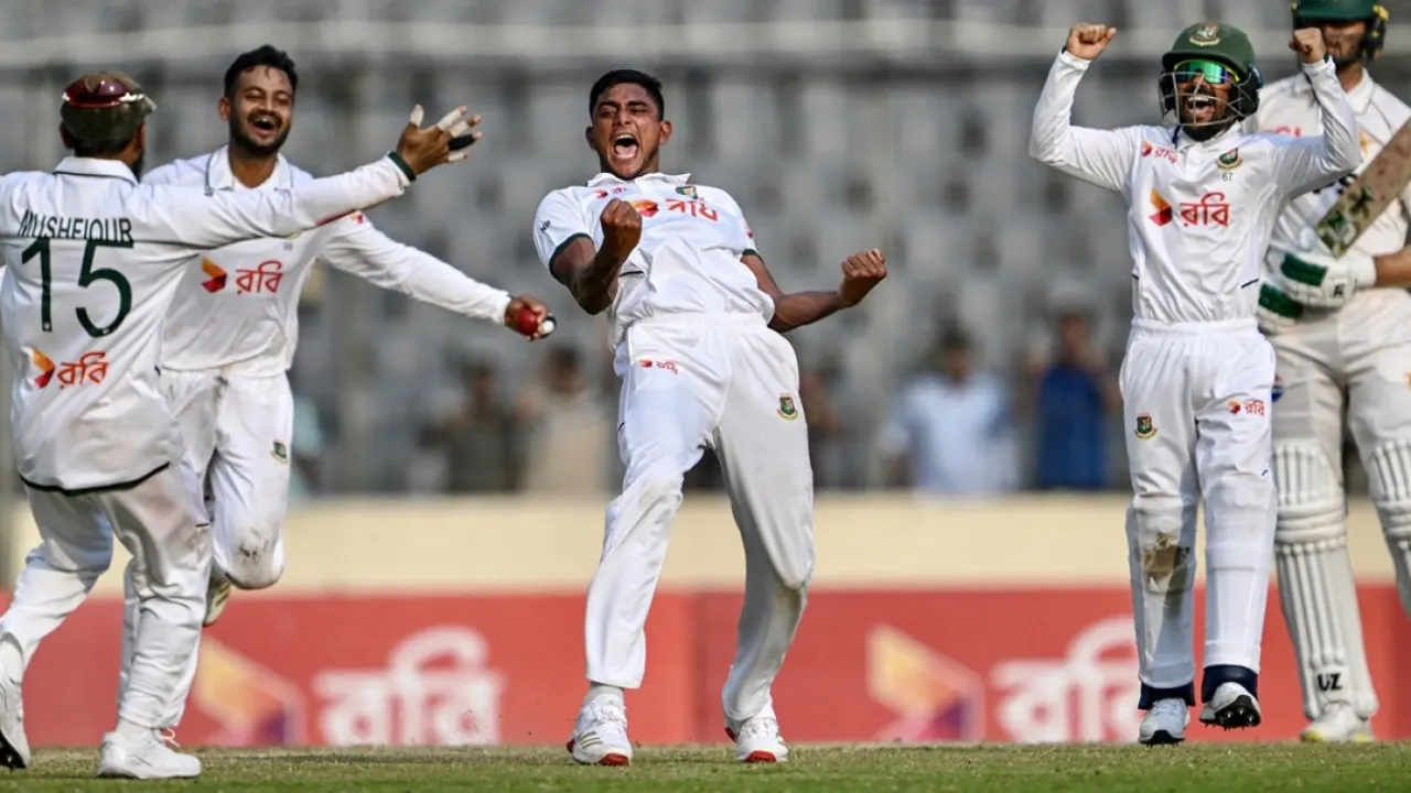 মিরপুর টেস্টে পাকিস্তানকে ১০৪ রানে হারিয়েছে বাংলাদেশ দল